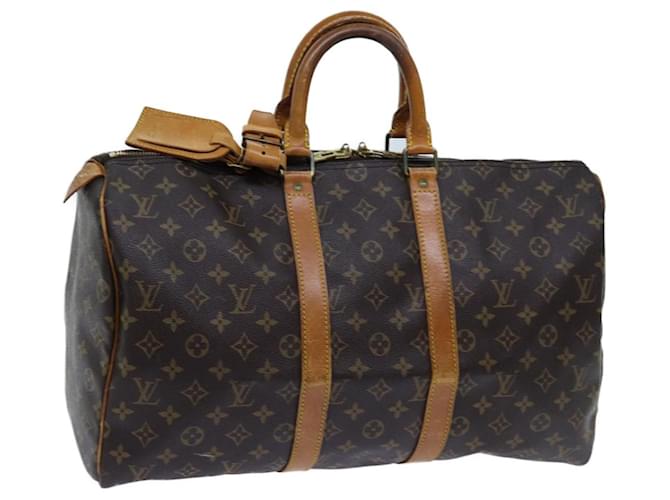 Louis Vuitton Monograma Keepall 45 Boston Bag M41428 LV Auth yk11767 Lona  ref.1348604