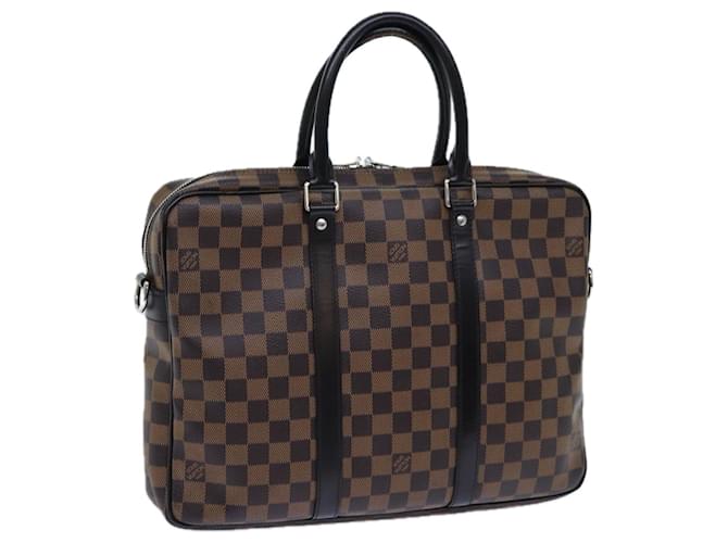 Bolso LOUIS VUITTON Damier Ebene Porte Documentos Voyage PM 2camino norte41466 autenticación 71037  ref.1348616