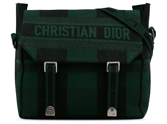 Dior Diorcamp Messenger Bag Green Cloth  ref.1348714