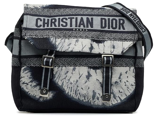 Dior Tie Dye Diorcamp Messenger Bag Blue Cloth  ref.1348736