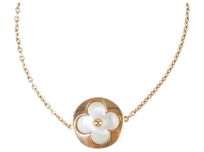 Louis Vuitton Rose Gold 18K Blossom Sun Mother Of Pearl Bracelet Golden Metal  ref.1348767