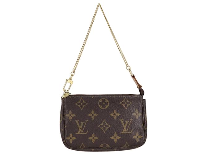 Louis Vuitton Monogram Mini Pochette Accessoires Leather  ref.1348798