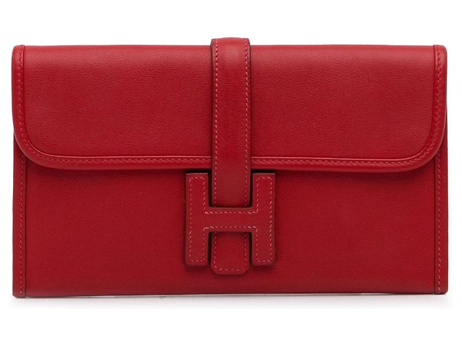 Hermès Cartera Hermes Swift Jige Duo Roja