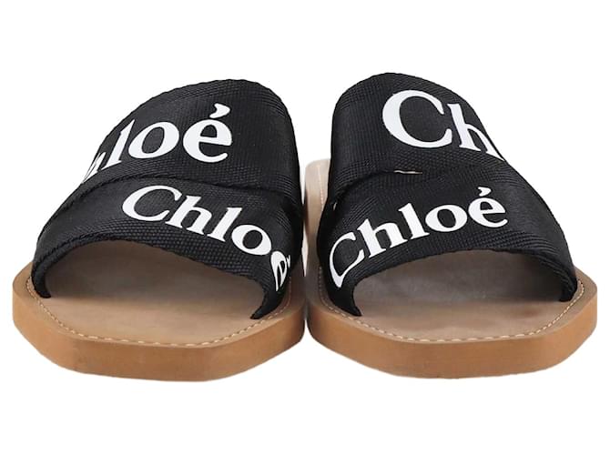 Mule Chloé ChloÃ© Woody Embroidered Flat Sandals Woody Sandals