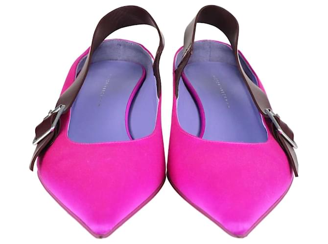 Victoria Beckham Pink Slingback Pumps Leather  ref.1348919