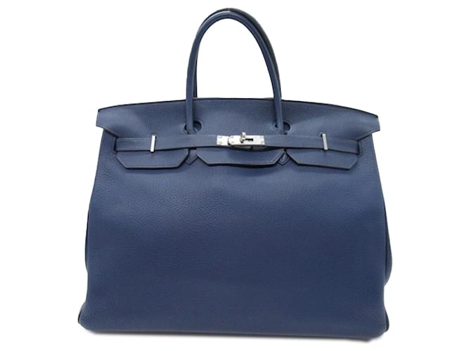 Hermès Togo Birkin 40 blue Cuir Bleu  ref.1348923