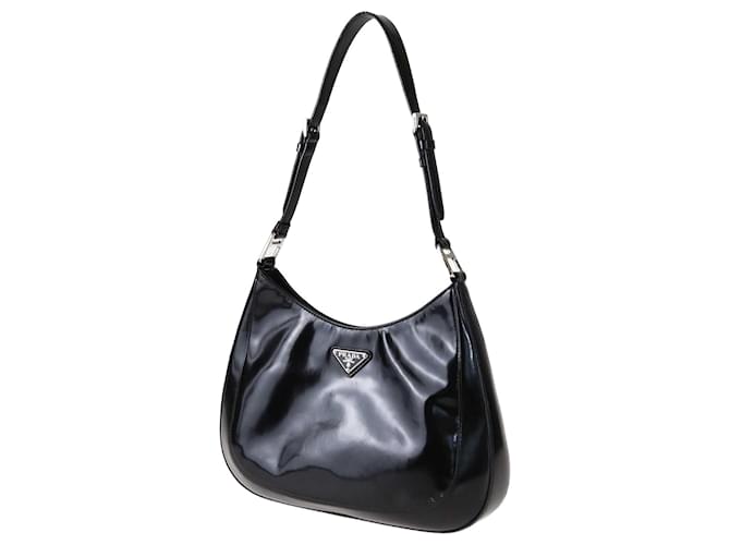 Prada Black Cleo Shoulder Bag Leather  ref.1348981