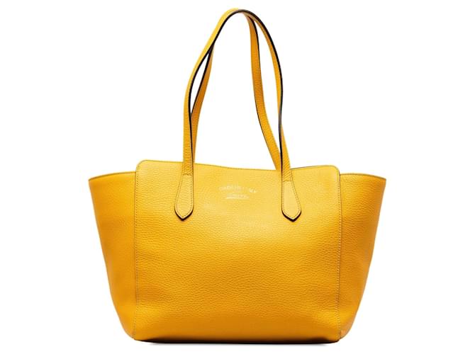Gucci Medium Swing Tote Yellow Leather  ref.1348997