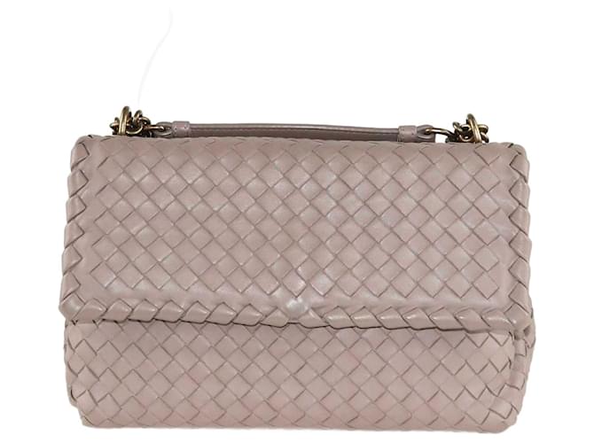 Bottega Veneta Etoupe Intrecciato Petit sac à bandoulière Olimpia en cuir  ref.1349079