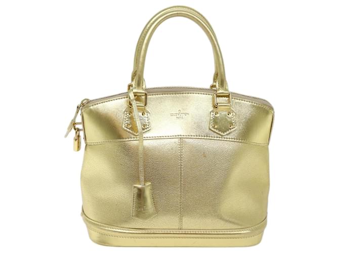 Louis Vuitton Lockit Dourado Couro  ref.1349183