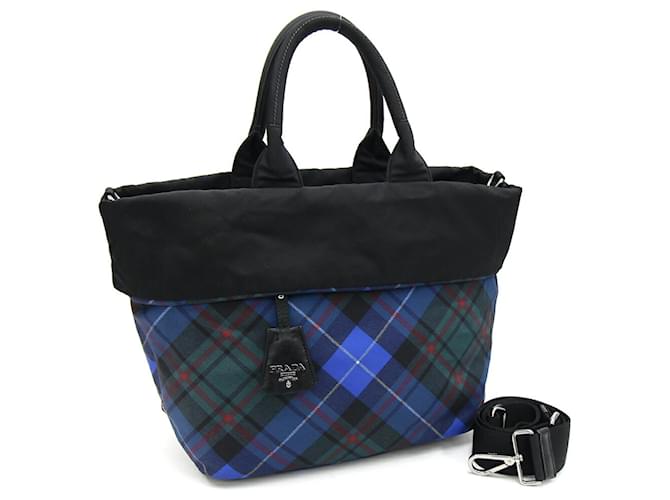 Tote Prada Tessuto Black Synthetic  ref.1349296