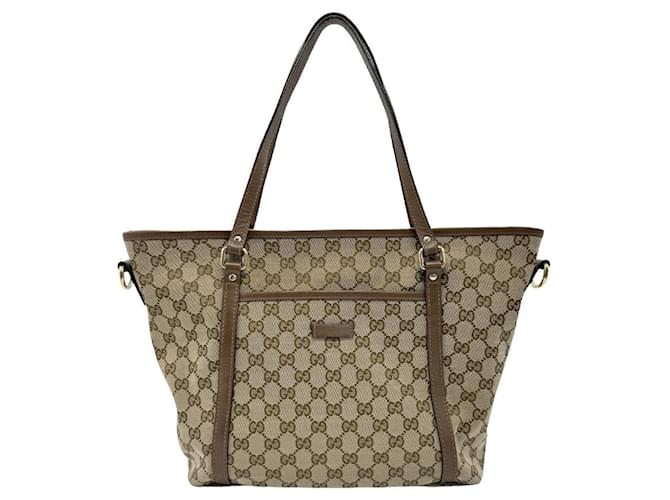 Gucci GG Canvas Marrom Lona  ref.1349312