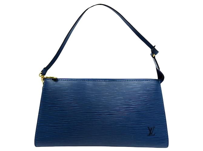 Louis Vuitton Pochette Accessoire Azul Cuero  ref.1349314