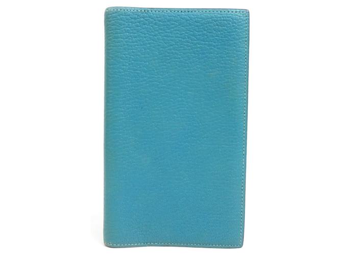 Copertina dell'agenda Hermès Blu Pelle  ref.1349341