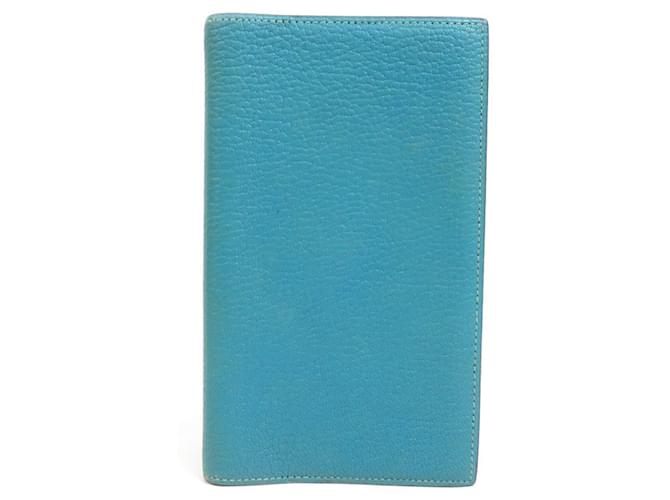 Hermès agenda cover Blue Leather  ref.1349341