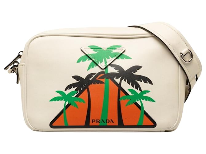 Prada City Calf White Leather  ref.1349403