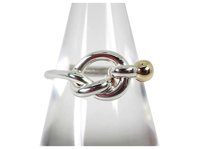 Tiffany & Co Knot Single Braid Silvery Silver  ref.1349470