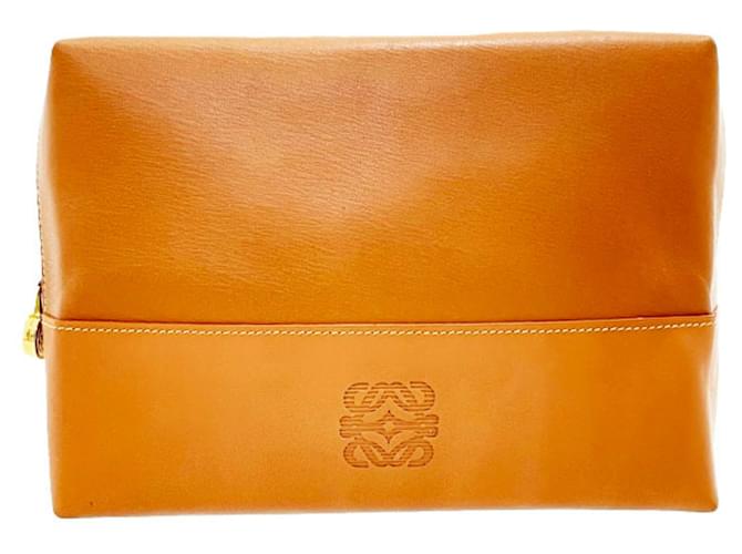 Loewe Anagram Cuir Marron  ref.1349524