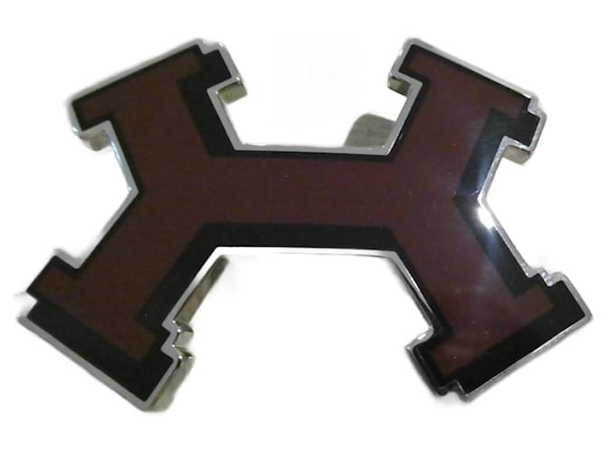 fivela de cinto vermelho hermès street Aço  ref.1349544