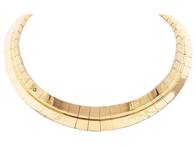 inconnue Vintage semi-articulated necklace. Pink gold  ref.1349581