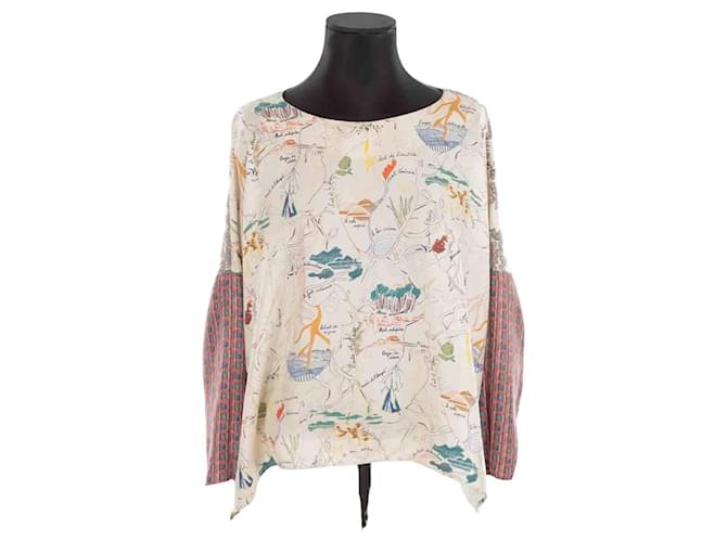 La Prestic Ouiston Silk wrap blouse Multiple colors  ref.1349591