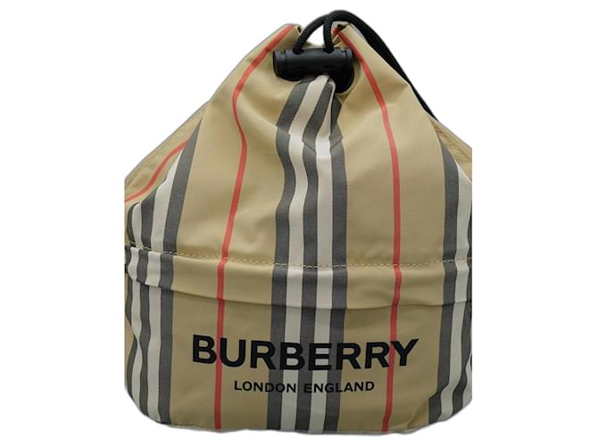 Burberry Bolso de Mano de Lona Beige Pano ref.1349655 Joli Closet