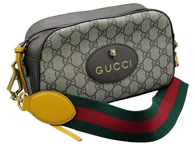 Gucci Borsa Messenger Neo Vintage GG Supreme Marrone Panno  ref.1349656