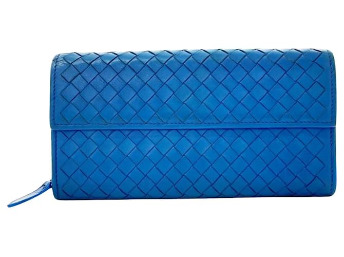 Bottega Veneta Veneta Cuir Bleu  ref.1349706