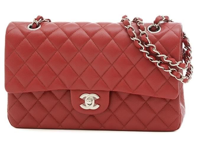 Timeless Chanel senza tempo Rosso Pelle  ref.1349712