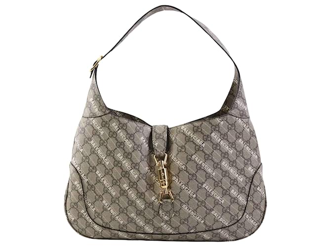 Gucci Jackie Toile Marron  ref.1349808