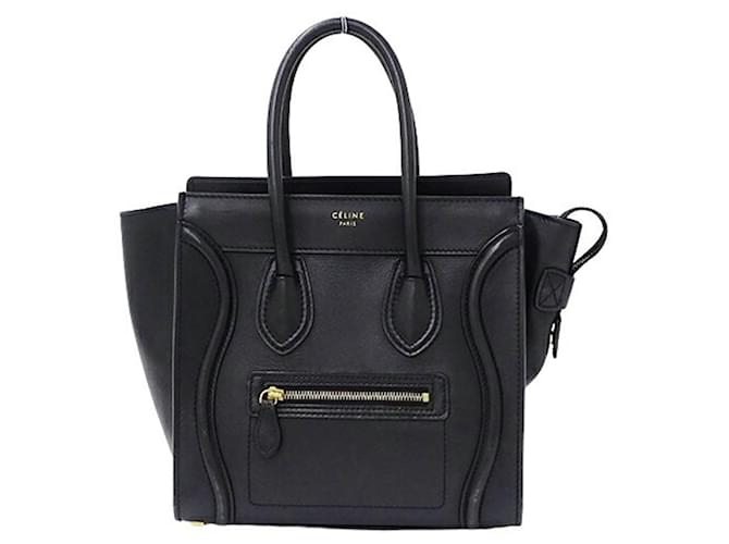 Céline Luggage Black Leather  ref.1349814