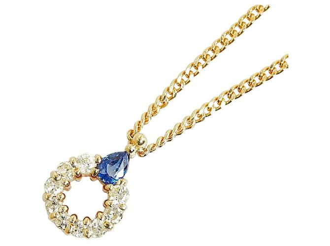 & Other Stories Other 18K Sapphire Teardrop Necklace Metal Necklace in Excellent condition  ref.1349888