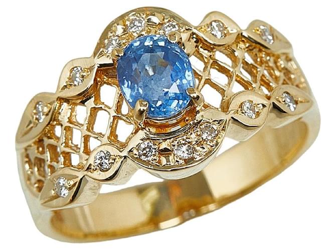 & Other Stories [LuxUness] 18K Diamond & Sapphire Ring  Metal Ring in Excellent condition  ref.1349948