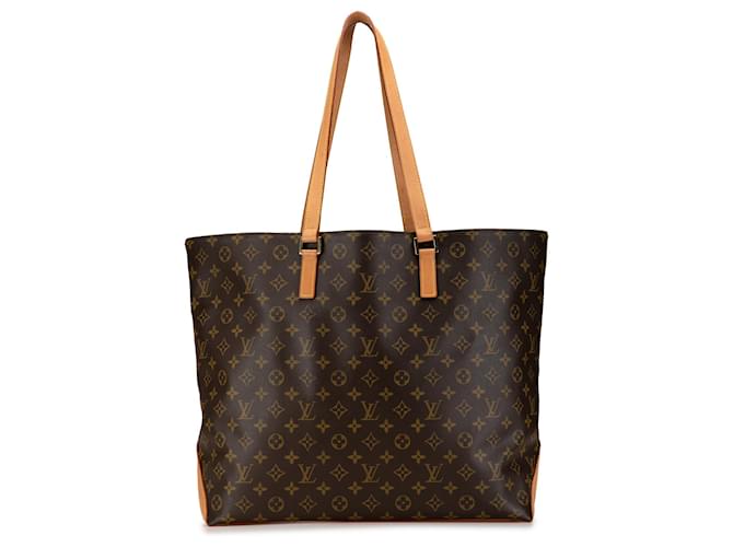 Louis Vuitton Brown-Monogramm Cabas Alto Braun Leder Leinwand  ref.1349981