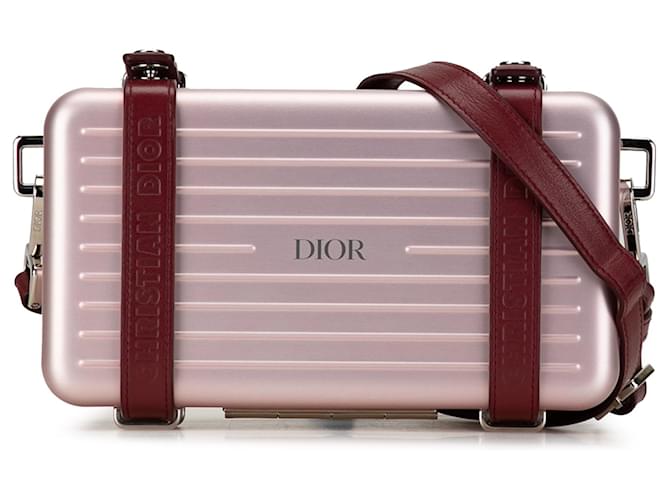 Estuche utilitario personal Dior Pink x Rimowa Rosa Acero Metal  ref.1350065