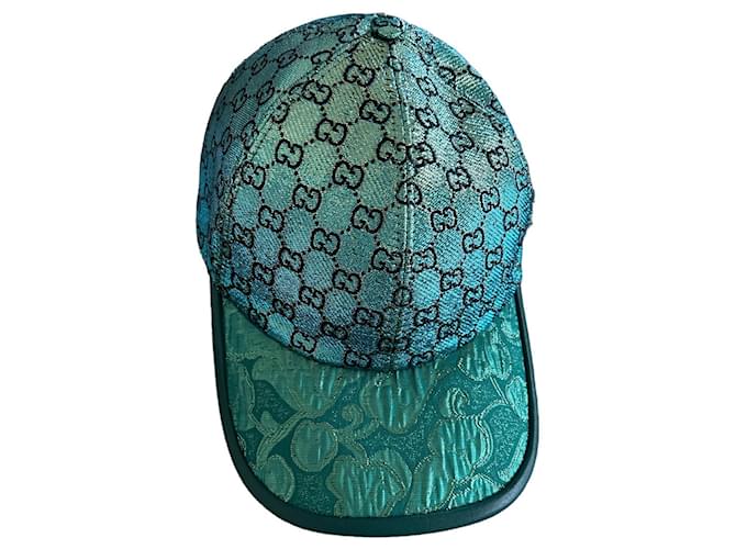 Gucci Hats Green Cotton  ref.1350164