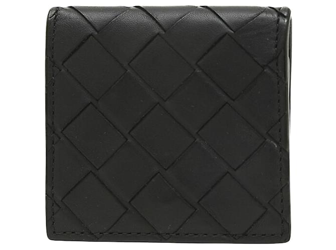 Porte-monnaie zippé Bottega Veneta Cuir Noir  ref.1350336