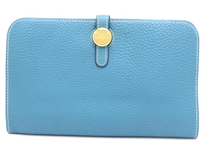 Hermès Dogon Blue Leather  ref.1350431