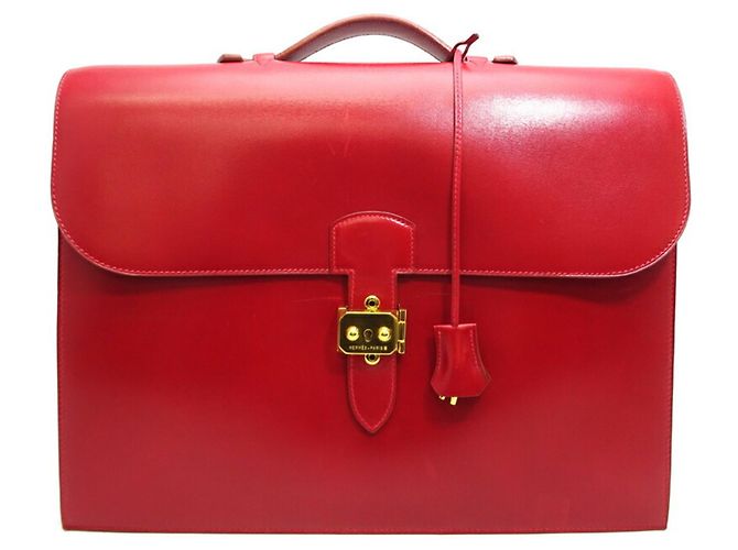 Hermès Sac à dépêches Rouge