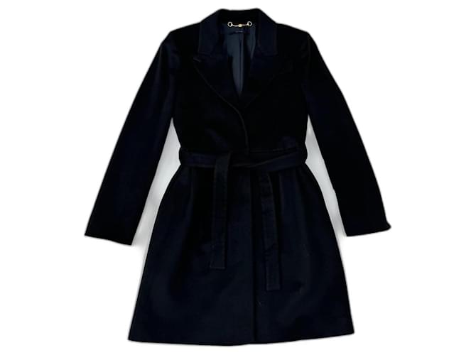 Abrigo de lana negro de Gucci  ref.1350528