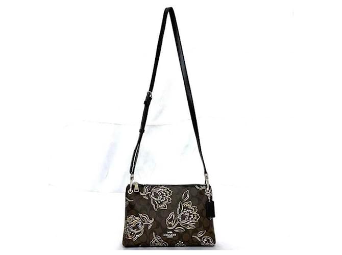 Coach Signature Brown Cloth  ref.1350694