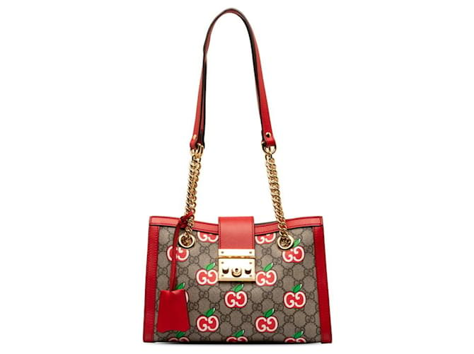 Cadeado Gucci Bege Lona  ref.1350700