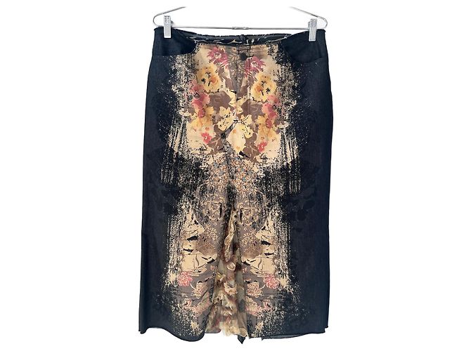 Autre Marque Y2Saia maxi jeans e renda K Preto