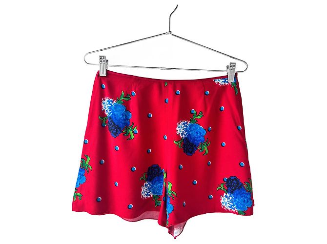 Short floral vermelho Marc Jacobs