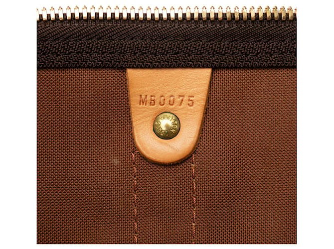 Keepall marron à monogramme Louis Vuitton 50 Sac de voyage Cuir  ref.1351122
