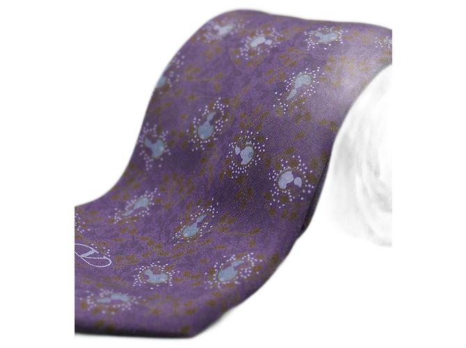 Valentino Garavani Corbata Morada com Design Roxo