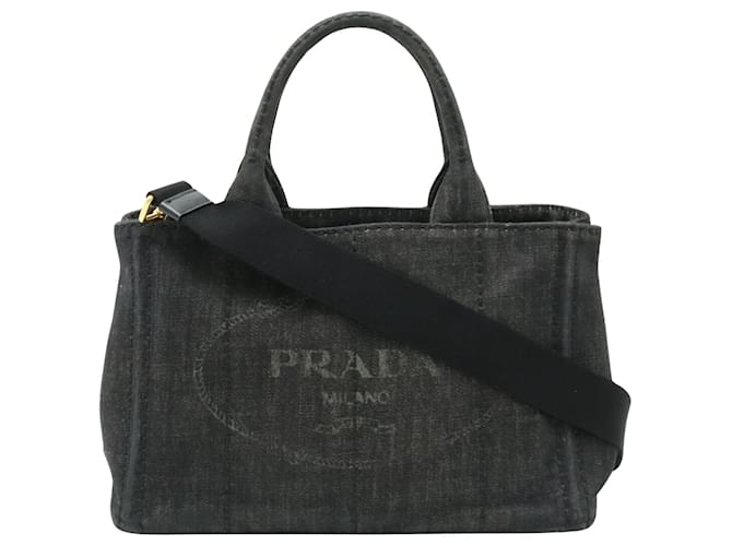 Prada Canapa Black Cloth  ref.1351287