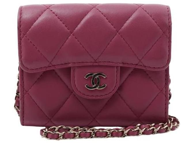 Timeless Chanel Pink Leather  ref.1351315