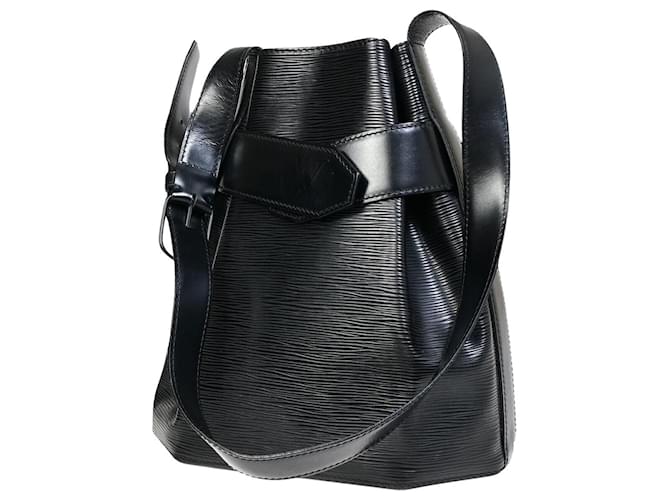 Louis Vuitton Sac d'epaule Black Leather  ref.1351403