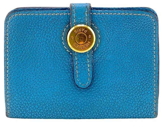 Hermès Dogon Blue Leather  ref.1351411